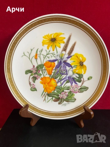 Английски  чинии от костен порцелан за декорация -1980 гд, снимка 9 - Антикварни и старинни предмети - 54120631