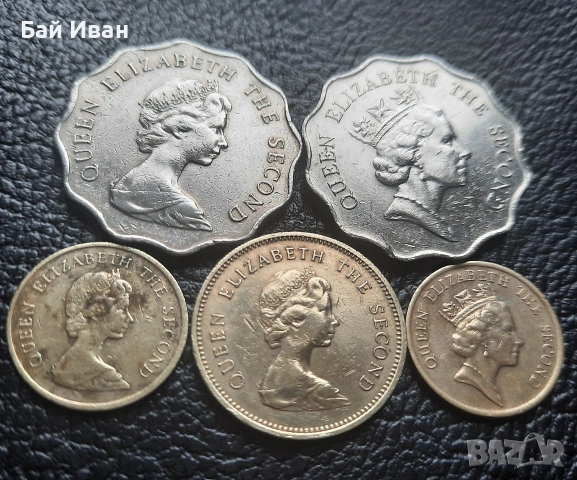 Лот монети 10 и 50 цента и 2 долара ХОНГ КОНГ -без повтарящи се !, снимка 11 - Нумизматика и бонистика - 53290534