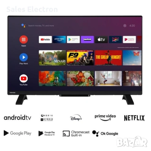 Нов Toshiba 32LA2363DG, LED, 32 inch, 80 см, 1920×1080 FULL HD, Smart TV, Android Безплатна доставка
