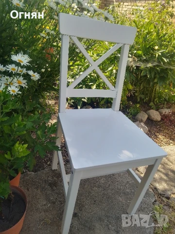 Нови дървени кухненски бели столове последни 2 броя