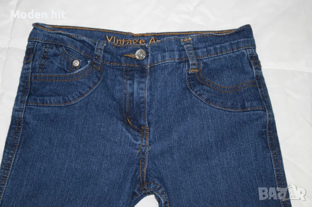 Слим дънки за момиче размер до 134 см., снимка 2 - Детски панталони и дънки - 50765352