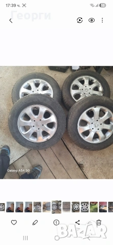Продавам гуми и джанти за Peugeot 15 цола 195 65 15 цена 210 евро 