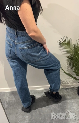 Тениска като подарък! Дънки Zara, размер M, стават и за S🌸❤️, снимка 4 - Дънки - 53911923