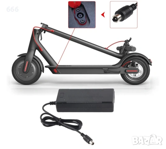 Зарядно устройство VOLOHAS SLS-4202 за скутери, 42V / 2 А, 2000A