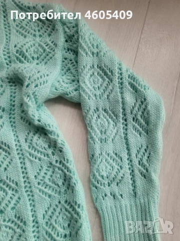 Жилетка цвят мента, снимка 4 - Жилетки - 51933418