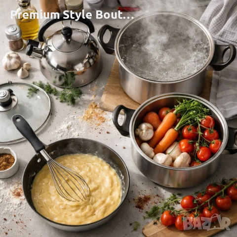 Комплект тенджери и аксесоари от 11 части - издръжливи и устойчиви, снимка 7 - Други - 53626640