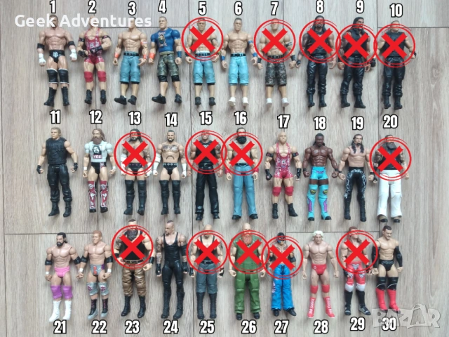 Екшън Фигурки WWE Кеч Pro-Wrestling Action Figures Dean Ambrose Hogan Cena