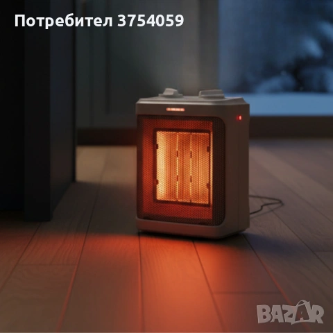 Отоплителна печка с вентилатор PTC Voltz, 1500W – моментална, равномерна топлина и надеждна защита з