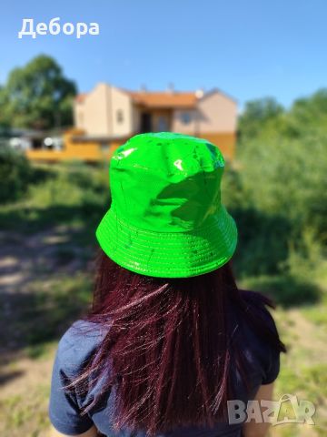 Зелена шапка идиотка , снимка 3 - Шапки - 46467480