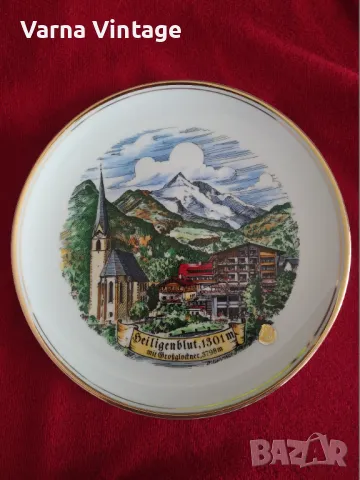 Колекционерска порцеланова чиния HEILIGENBLUT 1301m. WS QUALITÄT HAND MADE Германия.