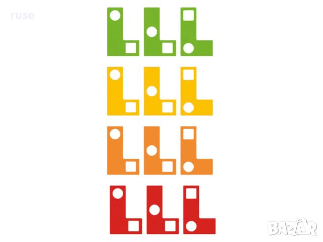 НОВИ! Дървена игра с геометрични фигури Монтесори Геометрия, снимка 2 - Образователни игри - 45079874