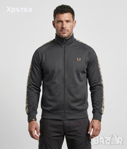 Fred Perry Contrast Tape - Оригинално мъжко горнище размер M