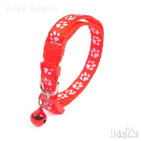 🐈😻🐈‍⬛🐕 Каишка за Домашен любимец със звънче и лапички - за котка или малко куче 🐶, снимка 10 - За котки - 52597095