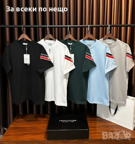Moncler Мъжка Тениска👕Мъжка Блуза С Къс Ръкав Монклер - Различни Цветове Код Mens P.145, снимка 2 - Тениски - 53823285