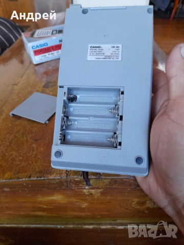 Стар калкулатор с принтер Casio HR-8A, снимка 7 - Други ценни предмети - 51467487