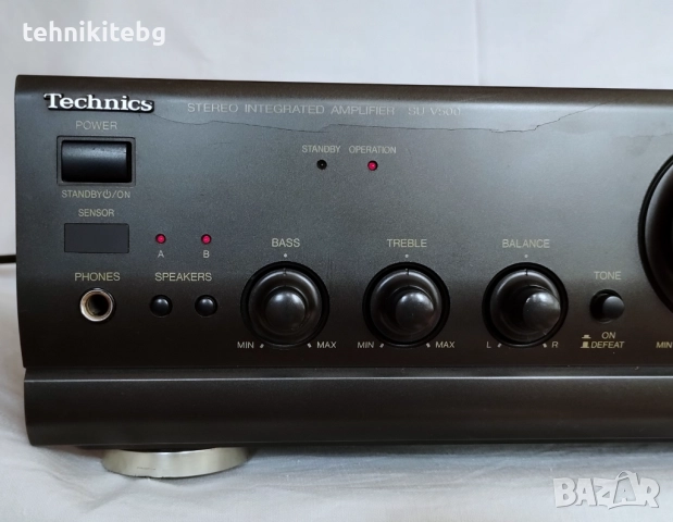 ⭐⭐⭐ Technics SU-V500 ⭐⭐⭐ Хубав японски усилвател, 2 х 55/45 вата (4/8 ома), снимка 2 - Ресийвъри, усилватели, смесителни пултове - 40209128