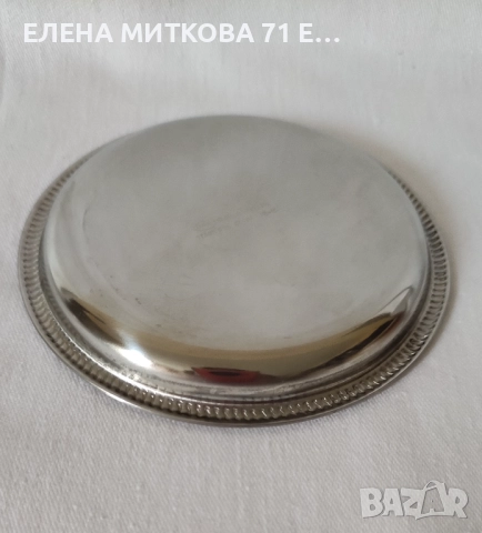 Комплект от 6 бр.чинийки/поставки за чаши от неръждаема стомана с гравирано дъно, снимка 5 - Аксесоари за кухня - 51647200