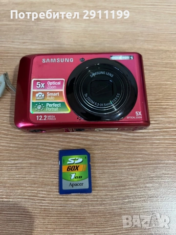 Фотоапарат Samsung 12.2 Mp с подаръци, снимка 8 - Фотоапарати - 53392474