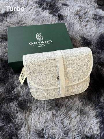 Goyard бяла чанта