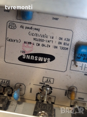 MAIN BOARD LJ41-05075A , for ,SAMSUNG PS42A456P2C 42inc DISPLAY S42AX-YB04, снимка 3 - Части и Платки - 53428533