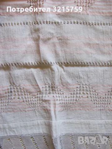 19в. кърпа, ръчно тъкан кенар, дантела , 2 броя, снимка 3 - Антикварни и старинни предмети - 50421153