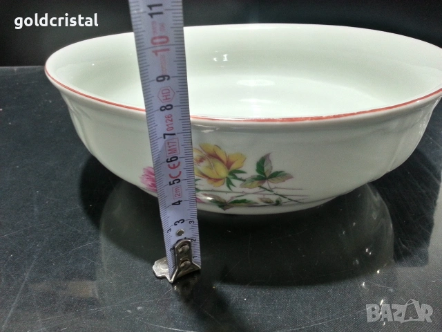 Стар български порцелан купа , снимка 6 - Антикварни и старинни предмети - 53322792
