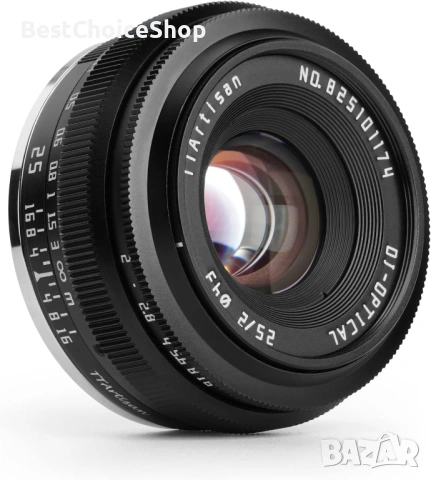Ръчен обектив за фотоапарат TTArtisan 25mm F2.0 APS-C, снимка 9 - Обективи и филтри - 53448081