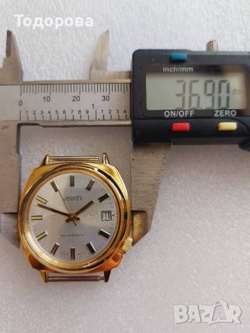 Стар швейцарски механичен часовник с позлата, никога неизползван, снимка 6 - Антикварни и старинни предмети - 46374927