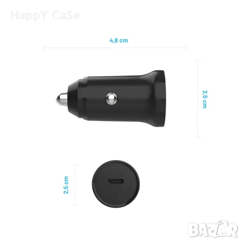 FIXED PD 30 Car Charger 30W USB-C PD 3.0 / Бързо зарядно за автомобил за запалка, снимка 9 - Аксесоари и консумативи - 49129109