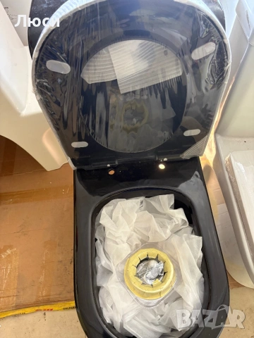 Черна моноблок тоалетна Lufco – нова, снимка 2 - Други - 53678399