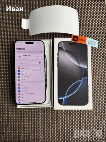 НОВ!512•ЛИЗИНГ 85лв/м iPhone 16 pro max айфон Black 16 макс, снимка 5 - Apple iPhone - 50905497