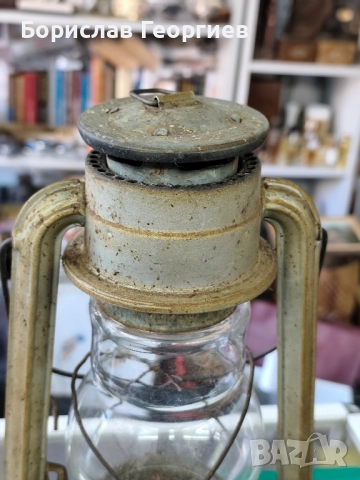 Стар фенер лампа, снимка 2 - Антикварни и старинни предмети - 51754470