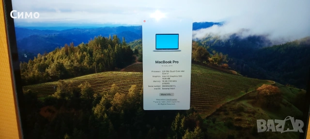 Apple Macbook Pro mod. A1707, снимка 2 - Лаптопи за работа - 53996138