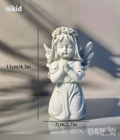 3D момиче момиченце ангел фигурка за украса декор гипсова фигурка смола кръщене