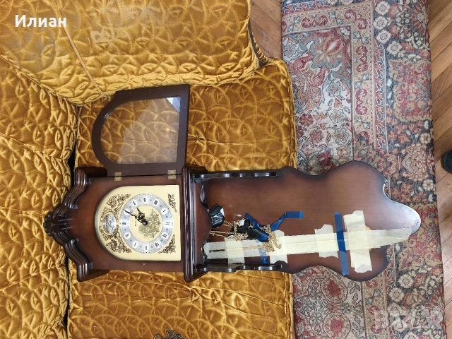 Масивен винтидж стенен часовник, снимка 3 - Стенни часовници - 53514791