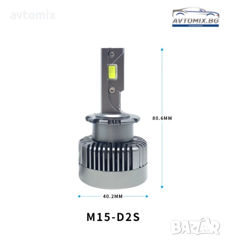 LED kрушки D2S 130W Canbus, снимка 6 - Аксесоари и консумативи - 53412899