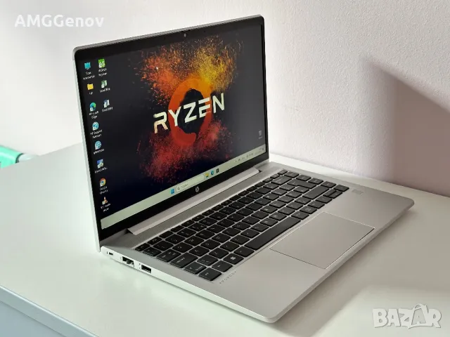 14’FHD IPS/Ryzen 5-7530u 6-ядрен/Hp Probook 445 g10/16GB DDR4/256GB, снимка 4 - Лаптопи за работа - 47558863