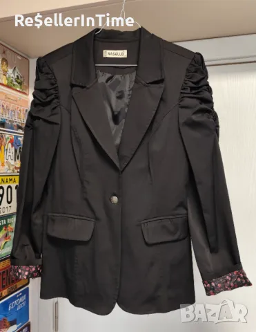 Ново дамско черно сако , снимка 3 - Сака - 50378031