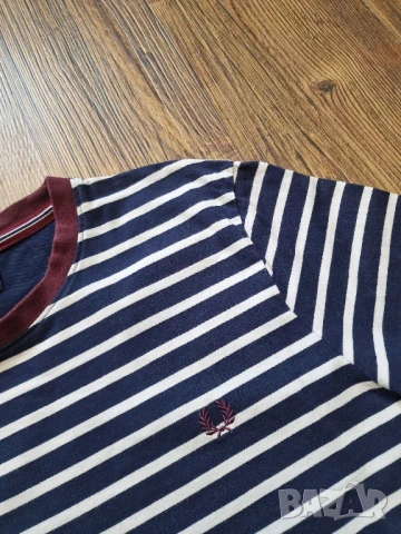 Страхотна мъжка тениска FRED PERRY размер L , снимка 4 - Тениски - 50789294