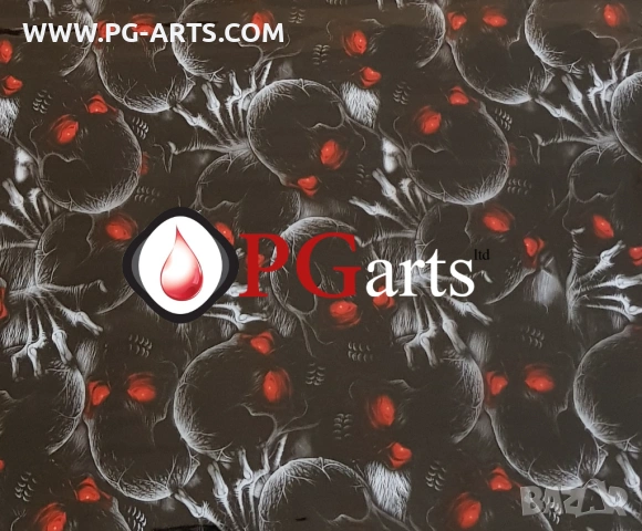 Фолио за хидрографика RED SKULL 50, снимка 3 - Друго търговско оборудване - 53193520