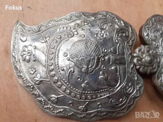 Голяма стара автентична възрожденска пафта пафти чапрази, снимка 3 - Антикварни и старинни предмети - 53270102