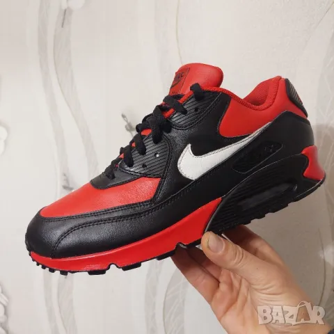 Кожени маратонки  NIKE AIR MAX 90 номер 45-45,5 , снимка 5 - Маратонки - 48562642