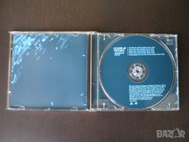 Coldplay ‎– Trouble - Norwegian Live EP 2001 CD, EP, снимка 2 - CD дискове - 45322405