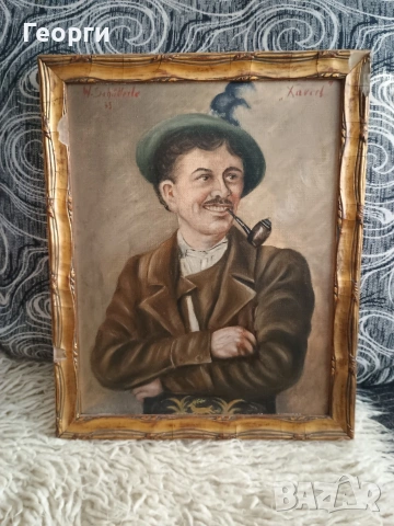 Картина масло-69, снимка 9 - Антикварни и старинни предмети - 53768596