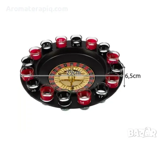 Парти игра Алкохолна рулетка с чаши за шотове 29 см, снимка 8 - Игри и пъзели - 50256747