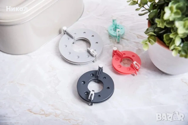 Комплект за изработка на помпони Sizzix, Инструмент за изработка на помпони „Направи си сам“, 4 разм, снимка 7 - Декорация за дома - 53166353