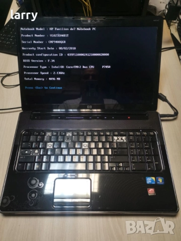 Лаптоп HP Pavilion dv7-2220eq на части, снимка 4 - Части за лаптопи - 51806362