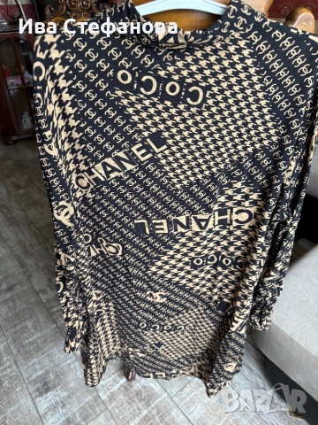 Нова елегантна разкошна туника риза Chanel , брандирана навсякъде с логото на марката ., снимка 4 - Ризи - 54148961