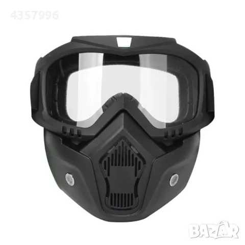 Маска мото с прозрачен визьор, PA1024