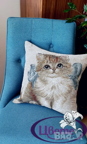 Декоративна възглавничка тип Гоблен, снимка 6 - Възглавници - 53827436